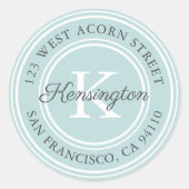 ヴィンテージクラシックモノグラム |ラウンド住所 シール (正面)