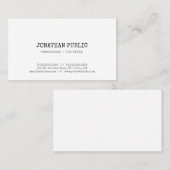 ヴィンテージクラシックルックシンプルデザイントレンディー 名刺 (正面/裏面)