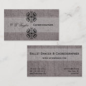 ヴィンテージクラシックルックスタイル実行 名刺 (正面/裏面)