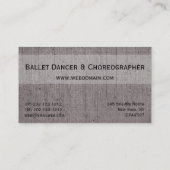 ヴィンテージクラシックルックスタイル実行 名刺 (裏面)