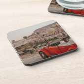 ヴィンテージクラシックレッドカーホットエアバルーンを見る コースター (左側)