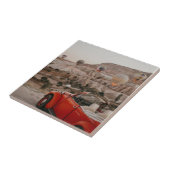 ヴィンテージクラシックレッドカーホットエアバルーンを見る タイル (側面)