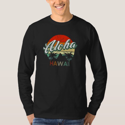 ヴィンテージクラシックレトロアロハハワイ Tシャツ (正面)