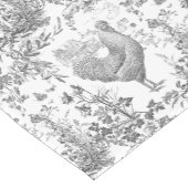 ヴィンテージクラシックロスターグレーフローラトワール ショートテーブルランナー (コーナー)