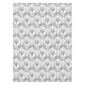 ヴィンテージクラシックロ素朴スターグレーフローラトワール テーブルクロス (正面)