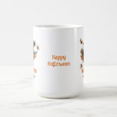 ヴィンテージクラシック伝統的ハロウィーン悪い魔女 モーフィングマグカップ (中央)