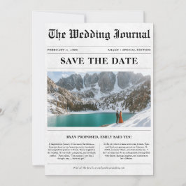 ヴィンテージクラシック写真新聞結婚誌 セーブザデート