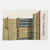 ヴィンテージクラシック建築、テンプルエンタブラチュア キッチンタオル (横)