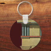 ヴィンテージクラシック建築、テンプルエンタブラチュア キーホルダー (裏面)