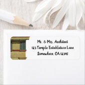 ヴィンテージクラシック建築、テンプルエンタブラチュア ラベル (インサイチュ)