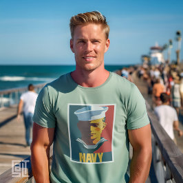 ヴィンテージクラシック愛国米国海軍セーラーオスT-Sh Tシャツ