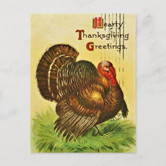 ヴィンテージクラシック感謝用葉書 ポストカード (正面)