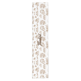 ヴィンテージクラシック感謝祭ミニマ素朴リスト ショートテーブルランナー