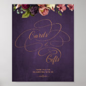 ヴィンテージクラシック書道カードとギフトサイン ポスター (正面)