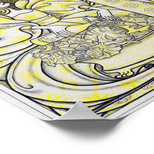 ヴィンテージクラシック未編集の写真オールド・エステティック・ピクト ポスター (角)