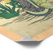 ヴィンテージクラシック浮世絵二芸傘 ポスター (角)