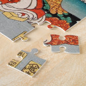 ヴィンテージクラシック浮世絵二芸妓は歌川舞子 ジグソーパズル (側面)