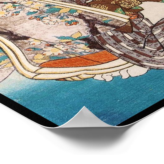 ヴィンテージクラシック浮世絵日本婦人芸術 ポスター (角)