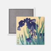 ヴィンテージクラシック浮世絵紫色彩画 マグネット (正面/裏面)