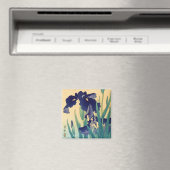 ヴィンテージクラシック浮世絵紫色彩画 マグネット (インサイチュ (食洗機))