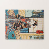 ヴィンテージクラシック浮世絵芸者歌川 ジグソーパズル (横)