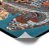 ヴィンテージクラシック浮世絵芸者歌川 ポスター (角)