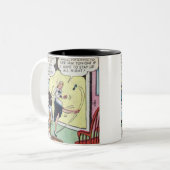 ヴィンテージクラシック漫画 ツートーンマグカップ (正面左)