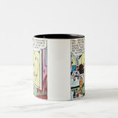 ヴィンテージクラシック漫画 ツートーンマグカップ (中央)