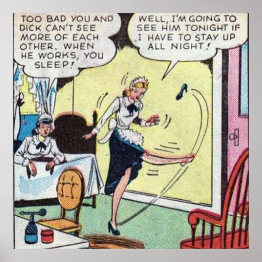 ヴィンテージクラシック漫画 ポスター (正面)