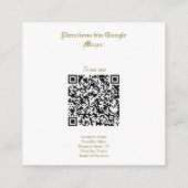 ヴィンテージクラシック結婚方向囲い エンクロージャーカード (裏面)