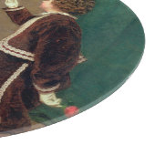 ヴィンテージクラシック絵画の子ビクトリアン供 カッティングボード (角)