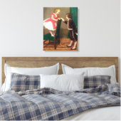 ヴィンテージクラシック絵画の子ビクトリアン供 キャンバスプリント (インサイチュ (寝室))