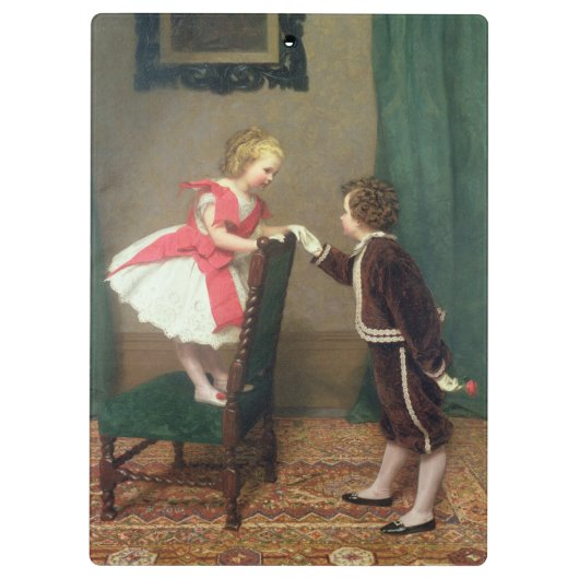 ヴィンテージクラシック絵画の子ビクトリアン供 クリップボード (裏面)
