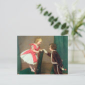 ヴィンテージクラシック絵画の子ビクトリアン供 ポストカード (スタンド正面)