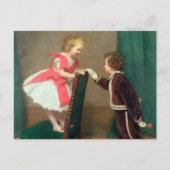 ヴィンテージクラシック絵画の子ビクトリアン供 ポストカード (正面)