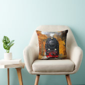 ヴィンテージクラシック蒸気機関車 クッション (椅子)