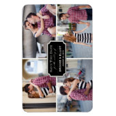 ヴィンテージクラシック蔵書票4枚の写真の保存日付 マグネット (縦)