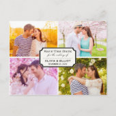 ヴィンテージクラシック蔵書票4枚の写真の保存日付 案内ポストカード (正面)