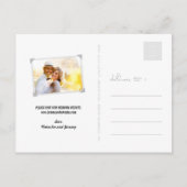 ヴィンテージクラシック蔵書票4枚の写真の保存日付 案内ポストカード (裏面)