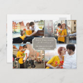 ヴィンテージクラシック蔵書票4枚の写真の保存日付 案内ポストカード (正面/裏面)