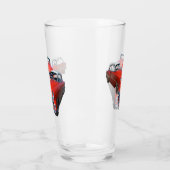 ヴィンテージクラシック赤と白車、 タンブラーグラス (左)