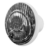 ヴィンテージクラシック車のヘッドライトのクロムの外観 セラミックノブ (右)