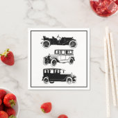 ヴィンテージクラシック車アンティーク自動車レトロパーティー スタンダードカクテルナプキン (インサイチュ)