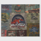 ヴィンテージクラシック車グラフィック ラッピングペーパー (フラット)