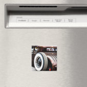 ヴィンテージクラシック車ラットロッド切り&ドロップ マグネット (インサイチュ (食洗機))