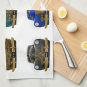 ヴィンテージクラシック車 キッチンタオル (四つ折り)