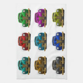 ヴィンテージクラシック車 キッチンタオル (縦)