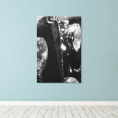 ヴィンテージクラシック車 キャンバスプリント (インサイチュ (ウッドフロア))