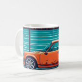 ヴィンテージクラシック車 コーヒーマグカップ (正面左)