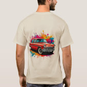 ヴィンテージクラシック車 Tシャツ (裏面)